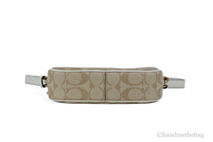Coach (C9926) Jamie Mini Khaki Chalk Coated Canvas Camera Crossbody Handbag