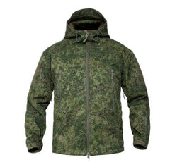 Camouflage Hooded Fleece Jacket for Winter Mountaineering